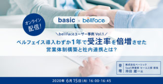 【bellFaceユーザー事例Vol.1】<br>ベルフェイス導入わずか1年で受注率を倍増させた営業体制構築と社内連携とは?